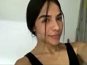 Risky Latina Teen Fingers Dripping Wet Pussy in Gym Shower Adventure!