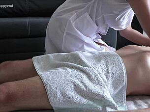 Perfect Asian Oiled Massage Ends Huge Cum Explosion