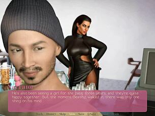 Big titted milf drops to knees for intense bathroom dick sucking session