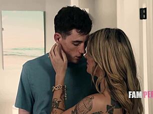 blonde milf housewife wanks pov when man's away