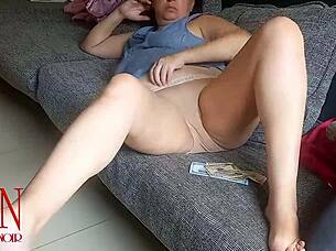 panties tease fingering tight pussy view