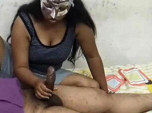 desi girlfriend's sensual ranch blowjob pov homemade hd