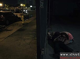 bound glasses teen sucks cock outdoors in extreme bondage 😈🔒