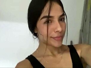 Risky Latina Teen Fingers Dripping Wet Pussy in Gym Shower Adventure!