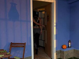 halloween lesbians claudia macc jenifer jane sasha sparrow piss play!