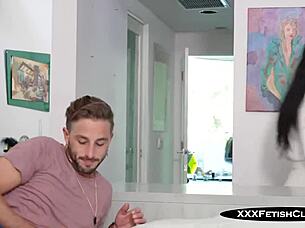 August Skye Horny Ebony Wife Deepthroats Then Fucks Wet Pussy Titty Fuck Cum