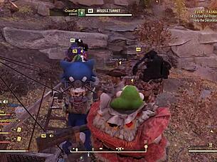 crazycat takes on wild fallout 76 adventure with horny crew 😺🎮
