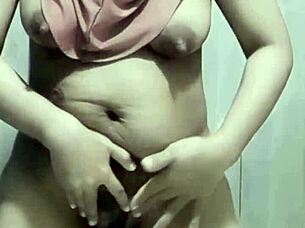 sexy arab housewife teacher strips naked alone