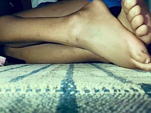 petite latina amateur toes tease leads to sexy ass play