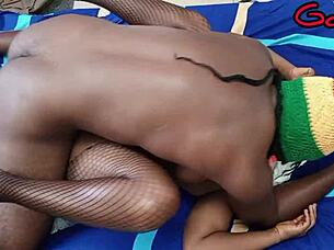 Feel this juicy black babe moan on huge BBC?