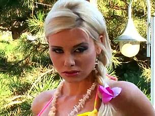 caylian curtis debuts touching her big soft tits outdoors