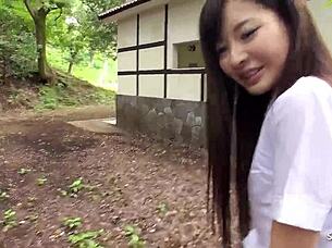 Petite Japanese teen seduced defloration creampie