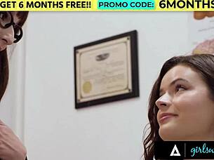 Pretty Dharma Jones Breast Exam by Busty Doctor MILF Lexi Luna