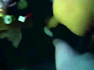 moaning wife returns home for hard living room fuck