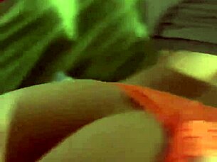 pirocudo pulls panties aside and pounds her hairy wet pussy raw