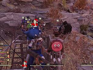 crazycat takes on wild fallout 76 adventure with horny crew 😺🎮