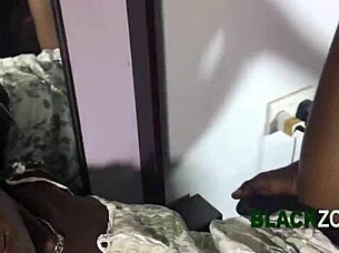 small waist african maid's tight pussy gaped in homemade interview