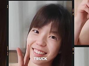 shaved asian housewife in amateur creampie video