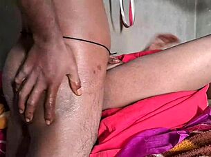 Desi Wife Hard Anal Creampie In Sexy Pink Saree Close-Up Face Fucking