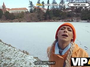 uhh, met this innocent lake couple... showed her wild threesome pounding sooo good