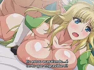 Hentai anime babes with big tits and wet pussies in hot action