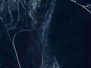 Club lights flash rimming ass worship and blowjob dance