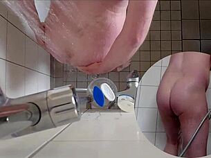 Bathroom Toes And Ass Tease You Silently