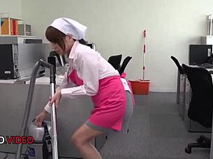 asian office lady chihiro akino hardcore blowjob creampie jav finish