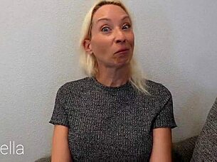 i'm loser cuffed giving footjob to milf stella e01