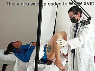 doctor checks latina's big ass then fucks raw 😈🍑