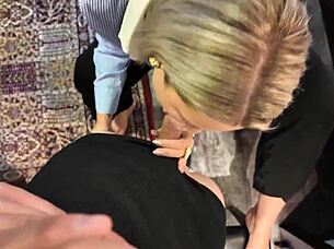 curvy blonde milf fucked hard alone at home