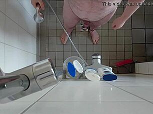 Bathroom Toes And Ass Tease You Silently