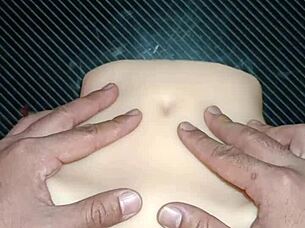 Sexy anal pounding candy's tight gaping asshole missionary on desk dripping cum!