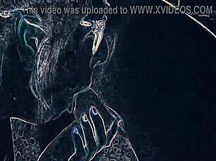 Club lights flash rimming ass worship and blowjob dance