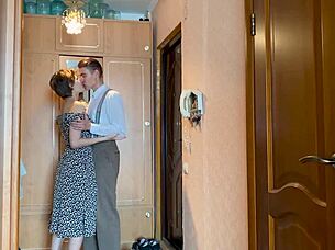 Pretty Russian Housewife in Bedroom Underwear Roleplay Full Promo