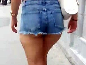 Street skirts LIFTING to REVEAL sexy BIG ASSES