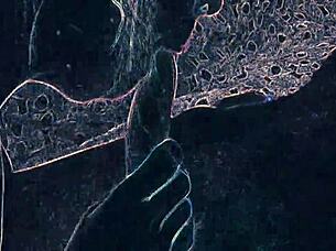 Club lights flash rimming ass worship and blowjob dance