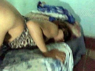 Blindfolded Latina Redhead Ass Pounded to Tight Pussy Cumshot
