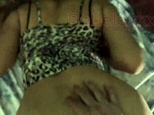 Blindfolded Latina Redhead Ass Pounded to Tight Pussy Cumshot