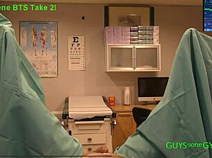 i get my cum extracted by sexy nurse doctors in clinic