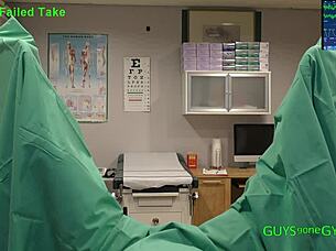 i get my cum extracted by sexy nurse doctors in clinic