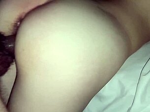 POV Creampie Fills Girlfriend's Hairy Tight Vagina!