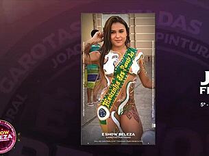 Brazilian Beauties Emotionally Crave Sexy Oral Body Painting