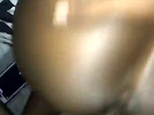 Ebony babe with big ass takes monster bbc in pussy