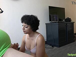 DIAMOND BANKS GAGS ON TADPOLE'S MONSTER COCK DEEPTHROAT THEN RIDES WET PUSSY ORGY