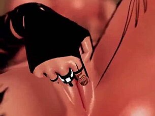 Horny Trans Girl Rides Dildo Hard in VR and Cums Explosively