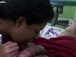 Blowjob From Friend While Hubby Works Nearby!