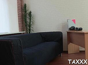 Casting Slut's Subtle Tease Turns into Hardcore Blowjob Fuck