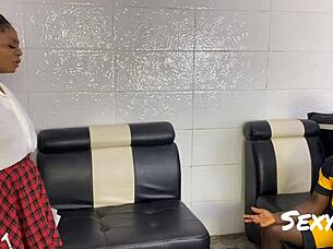 sexy classroom quickie rough monster cock spanking orgasm