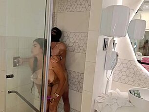 beautiful busty curvy babe calls stud to fuck her hard!